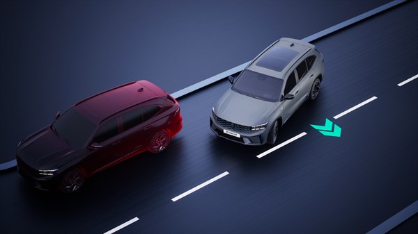 Renault Koleos full hybrid E-Tech - evasive maneuver assist