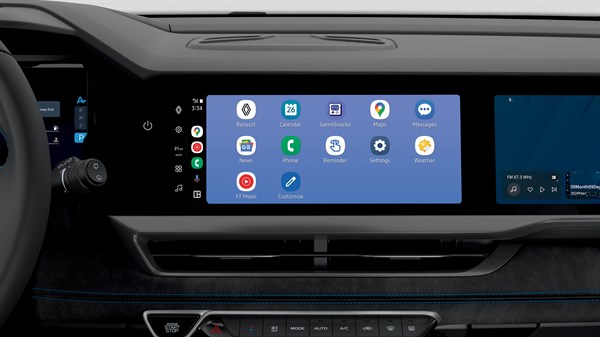 Renault Koleos full hybrid E-Tech - entertainment apps